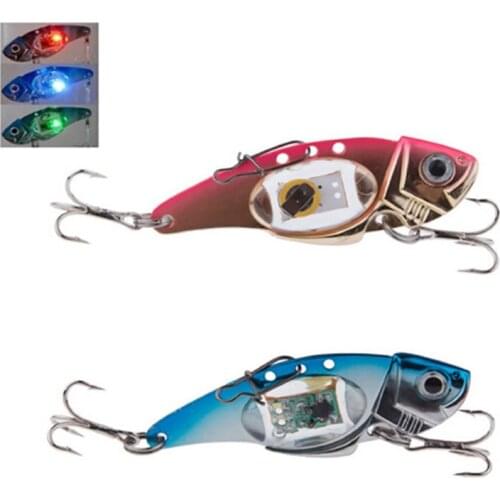 LED Fishing Lure Light Hooks, Deep Drop Underwater Fishing Lure Bait Attractant, Fishing Lure LED Light Hook Fish-Shape Lamp
