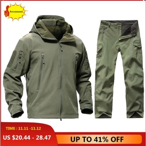Outdoor Tactical Softshell TAD Jacket Or Pants Camouflage Hunting Clothes Military Uniform Men Windproof Camping Hiking Jackets