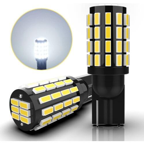 A Pack W5W T10 LED Bulbs Canbus 54 SMD 3014 For Car Parking Position Lights Interior Map Dome Lights White Auto Lamp 6500K