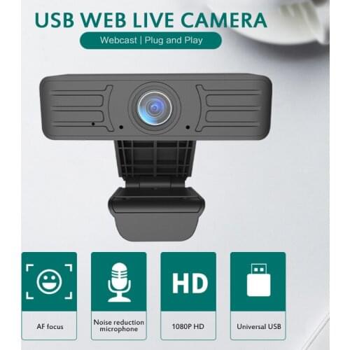 New USB 1080P HD Webcam Camera High Sensitivity Noise Canceling Microphone Video Conference Auto Focus For Laptop Desktop