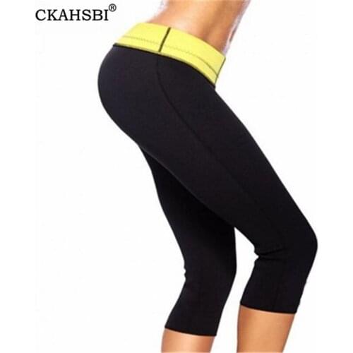 CKAHSBI Yoga Pants Women Body Shaper Slimming Control Panties Stretch Neoprene Gym Sporting Running Fitness Pants