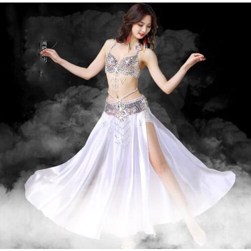 New Adult Lady Women Belly Dance Costume Oriental Bellydance Skirt Stage Performance Bra Belt Skirt Bellydancing Wear DN9416