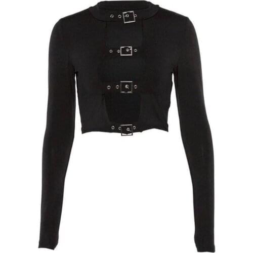 2021 New Women Long Sleeve Pullover Hollow Out T-shirt Ladies Casual Sexy Streetwear Jumpser Female Skinny Slim Ladies Crop Tops