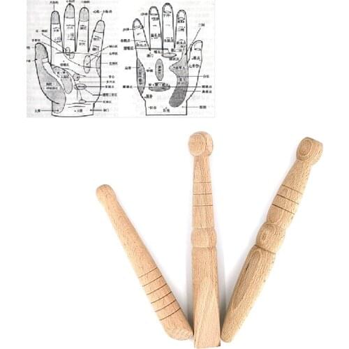 1/3PCS Original Wooden Foot Body Massage Stick Relieve Muscle Soreness Relaxing Tool Foot Reflexology Massager Health Care