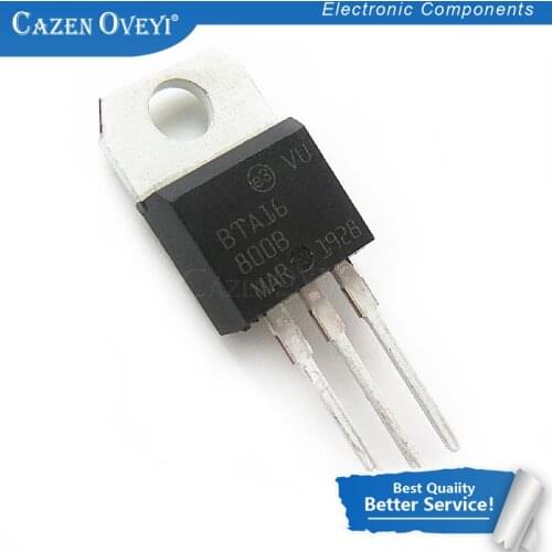 10pcs/lot BTA16-800B TO-220 BTA16-800 TO220 BTA16 800V 16A 16-800B new and original In Stock