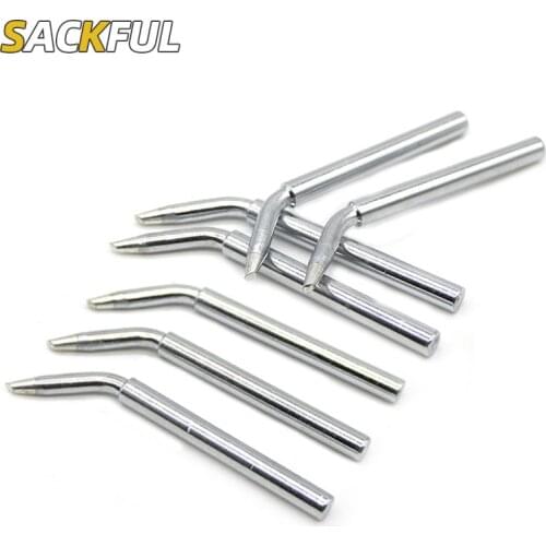 3Pcs 60W to 40W Soldering Tip Welding Accessories Bevel Bent External Electric Soldering Iron Pedal soldering Welding Tip