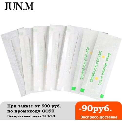 500pcs Permanent Makeup Needles 1RL Sterilized Disposable Tattoo Eyebrow Needles Free Shipping