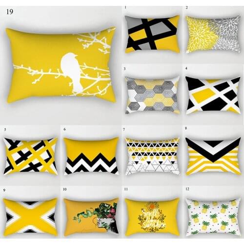 Pineapple Yellow Leaf Home Comfortable Soft 30*50cm Hot Sale High Quality Pillow Cover Pillow Case 1PC Popular