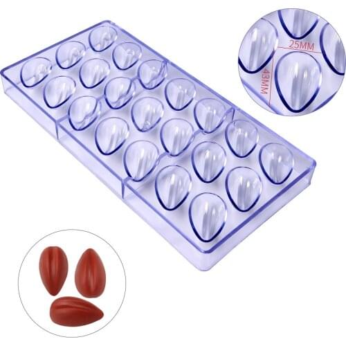 Free Shipping New Plastic 21 Pieces Sunflower Seeds Pattern Shapes DIY Baking Chocolate Mold CC0064