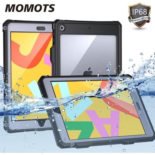 360 Waterproof Tablet Case for iPad 10.2 Case 2019 with Pencil Holder Shockproof Silicone Case for Apple iPad 10.2 with Stand