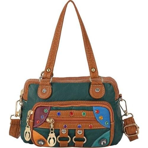 Designer Handbags High Quality Vintage Hand Bags for Women 2021 Winter Diamonds Small Messenger Shoulder Bag Sac A Main Femme