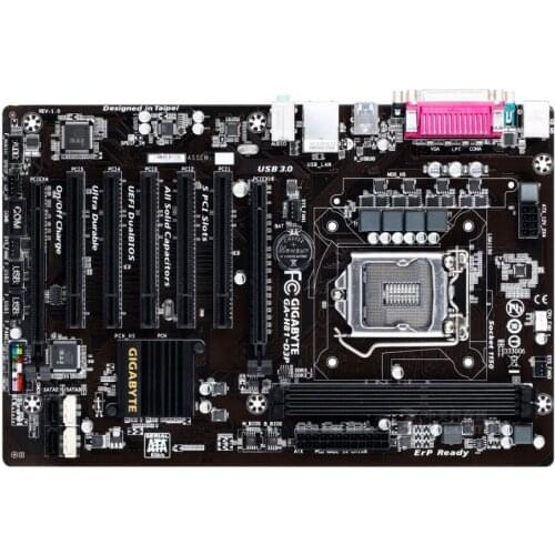 For Gigabyte GA-H81-D3P Original Used Motherboard H81-D3P H81 Socket LGA 1150 DDR3 USB3.0 SATA3.0