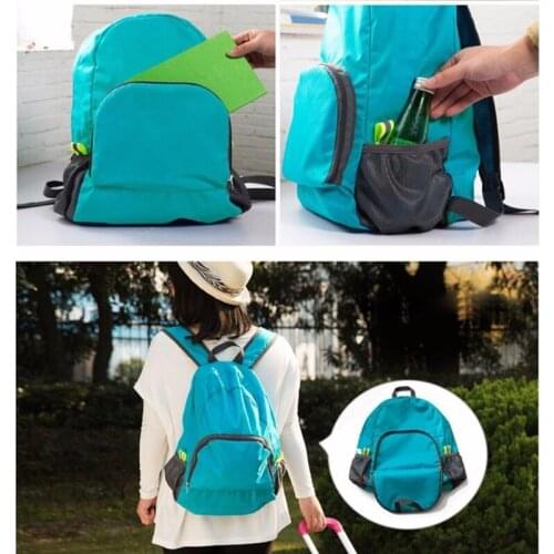 Travel Bag High-capacity Backpacks Zipper Soild Nylon Back Pack Daily Traveling Women Men Shoulder Bags Folding Bag