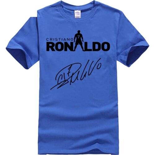 Cristiano Ronaldo Signed Cr7 Tee Cool T Shirts Mens o-neck Fashion t-shirts Fans Gift