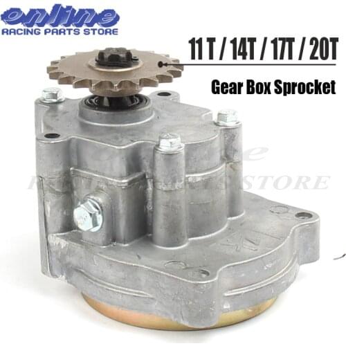 11T 14T 17T 20T 43cc 47cc 49cc Engine Gear Reduction Transmission Box 2 STROKE T8F For Mini ATV Pocket Bike Scooter Goped