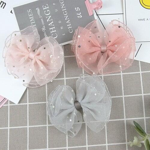 New Korean style Bubble Wrap Five Pointed Star Pet hairpin Duck clip Dog hair headwear 20pcs