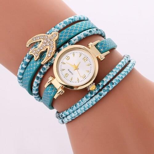 New Fashion LADIES' ANIMAL MOTIF Watch Casual Women Leather Dress Quartz Watch Fashion Women Dress Watches