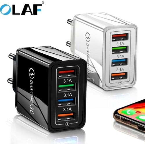 Olaf EU/US Plug USB Charger Quick Charge 3.0 4.0 For Phone Adapter for Huawei Tablet Wall Mobile Charger Fast Charger Adapter