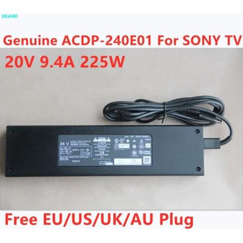 Original ACDP-240E01 24V 9.4A AC Adapter For Sony XBR-55X930D 55"CLASS HDR 4K 3D SMART LED TV XBR-65X900E XBR-55X930E Power Cord