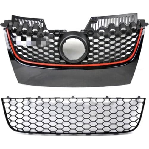 RQXR Front Bumper Grill Grille for Volkswagen golf 5 GTI 05-10