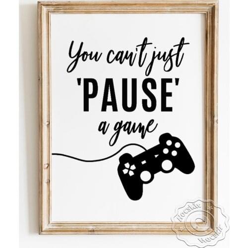 Video Games Minimalism Poster, Gamer Gift Art Prints, Playroom Gaming Art Wall Picture, Teenager Children Room Modern Home Decor