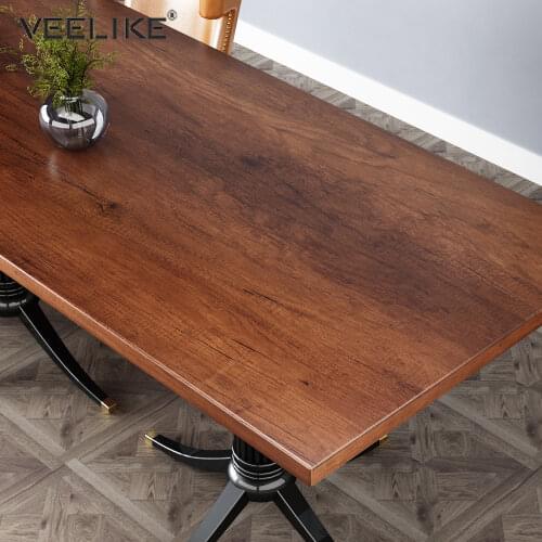 Wooden Grain Waterproof Oil-proof Wallpaper Removable Home Decor Self-adhesive Stickers for Kids Room Peel and Stick Wall Papers