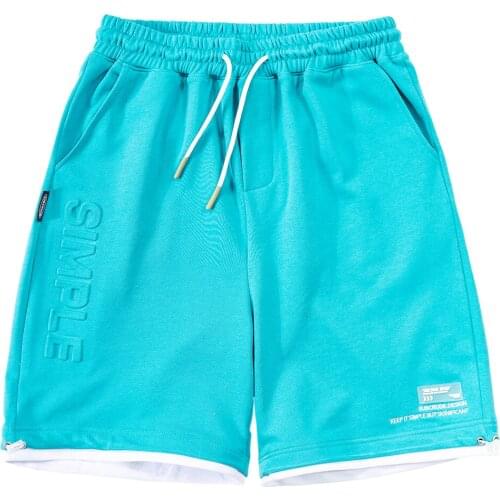 Summer Shorts Men Letter Printed Fashion Streetwear 2021 Harajuku Short Joggers Hip Hop Knee Length Cotton Basketball Shorts