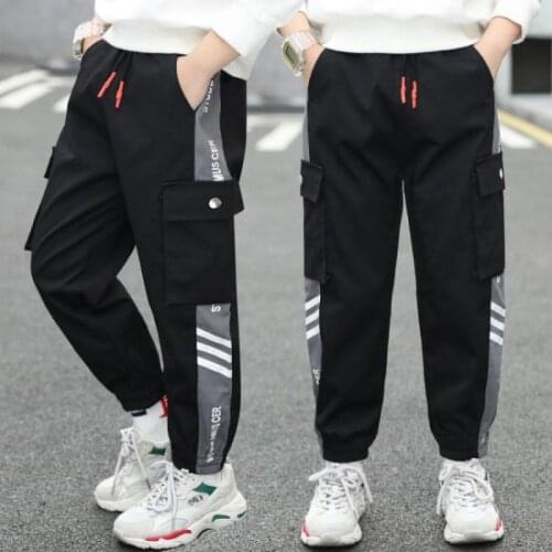 Kids Pants Boys Casual Pants Kids Clothing Cotton Girls Long Trousers Children Baby Clothing Sport Pants Spring 3-13years