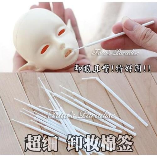 10pcs/set Cotton swab 1/3 1/4 1/6 doll blyth change makeup tools for blyth doll paint ob bjd sd doll accessories DIY Tools