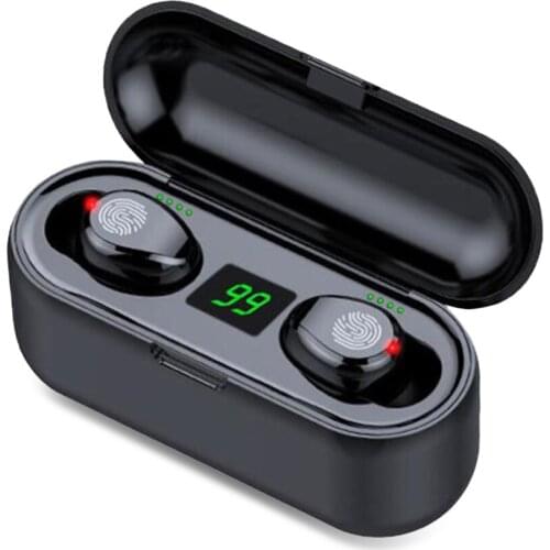 Waterproof TWS Bluetooth 5.0 Wireless Earbuds Hands-free Headphones 10m Working Distance Hi-Fi Sound Effect