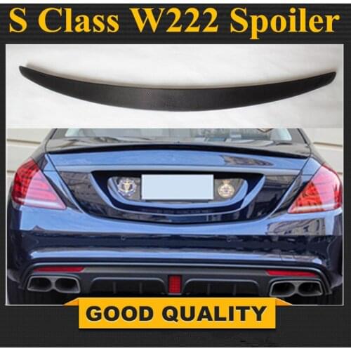 W222 New style cf spoiler rear trunk tail wings for Mercedes S class 2014-2015 S320 S400 S500 S600 benz model
