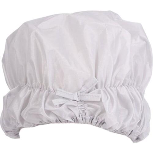 Women Waterproof Shower Cap Kitchen Anti-Smoking Hair Cover Reusable Bathing Hat