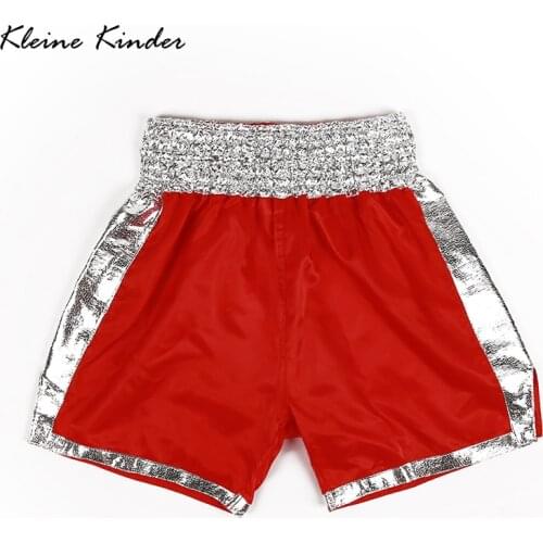 Womens Boxing Pants MMA Muay Thai Shorts Men Custom Logo Gold Silver Patchwork Sanda Fighting Kickboxing Shorts Kids Adults