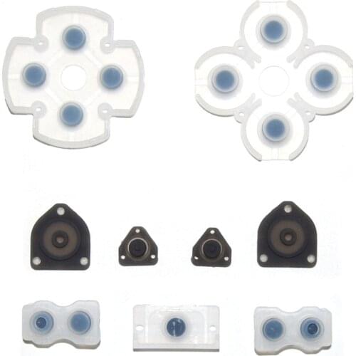 10sets For ps4 conductive rubber Soft Rubber for Sony Playstation 4 Controller Silicon Conductive handle button Pad