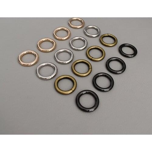 100 pcs/lot O ring Dog Collar Metal Buckles Key Chain Rings Saddle Harness Belt Snap Hooks DIY Leather Craft accessory