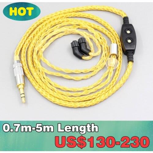 16 Core OCC Gold Plated Braided Earphone Cable For AKR03 Roxxane JH Audio JH24 Layla Angie LN007352
