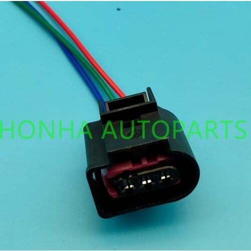 2/5/10/20/50/100 pcs 3 pins Automotive Fuel Rail Pressure Sensor Connector Plug 4D0971993 4D0 971 993 with wire without wire