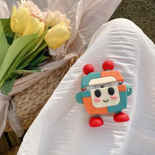 2021 New Design Cartoon Robot Case For Airpods 1/2 Cute Case For AIrpods Pro