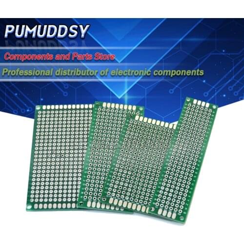 4PCS 5x7 4x6 3x7 2x8 cm double Side Copper prototype pcb Universal Board for Ardui