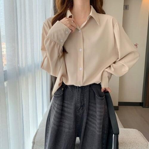 Cheap wholesale 2021 spring summer autumn new fashion casual ladies work women Blouse woman overshirt female OL At5405F
