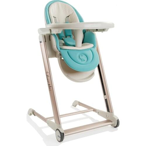 Luxury Baby Trend Sit-right Baby High Chair Portable High Chair Feeding Chair with Cover Easy Folding Baby Booster Seats