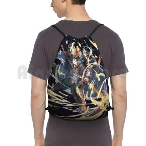 Dmitri | Timeskip Backpack Drawstring Bag Riding Climbing Gym Bag Dimitri Fire Emblem Fire Emblem Three Houses Fe3H Blue