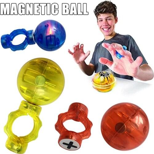 Electronic Magnetic Balls Toy Colorful Magnetic Control Induction with Power Ring Toys for Children NSV775