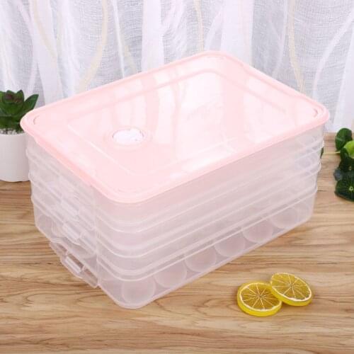 Dumpling Box Frozen Dumpling Household Refrigerator Quick Frozen Dumpling Box Wonton Special Egg Preservation Storage Box Multi