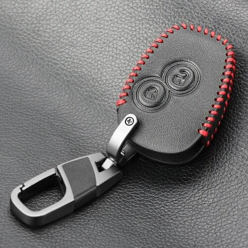 Leather Car Key Cover Case For renault 2 buttons Kangoo DACIA Scenic Megane Sandero Captur Twingo Modus remote key cover