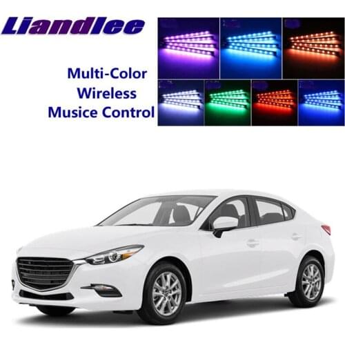 LiandLee Car Glow Interior Floor Decorative Atmosphere Seats Accent Ambient Neon light For Mazda Etude