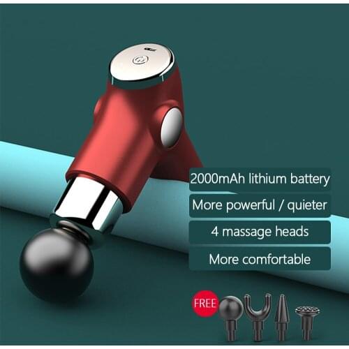 Mini Fascia Gun Fitness Muscle Portable Massage Stick Muscle Impact Relaxation Body massage Pain Releif Fascia Gun Dropshipping