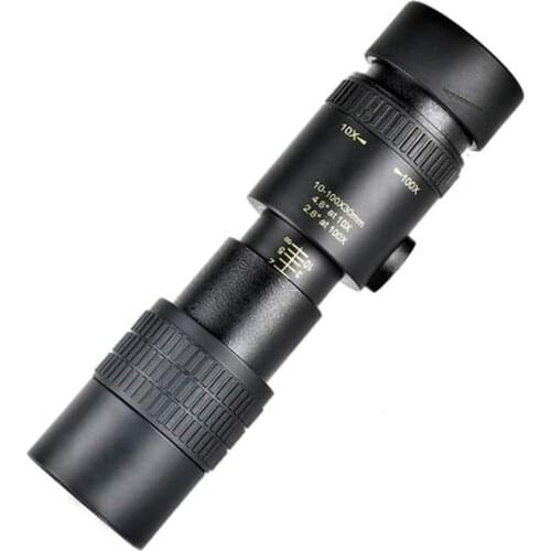 10-300X40mm Super Zoom Monocular Telescope Binoculars BAK4-Prism Body Steel Take Photo 4K Video Low Light Night Vision Camping