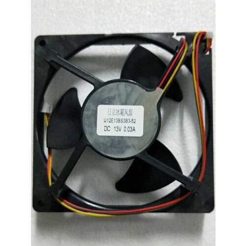 Nidec U12E13BS3B3-52 J23 DC 13V 0.03A 13CM ball bearing Refrigerator waterproof static cooling fan