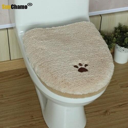 Cartoon Toilet Seat Two Sets Universal Toilet Seat Cushions Coat Toilet Cover Thick Washable Toilet Seat Pad